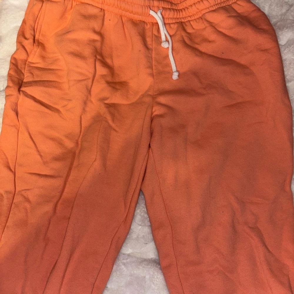 Orange Jogger Pants
